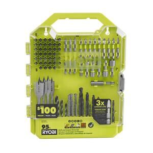 NWT RYOBI - A989504 - Drill and Impact Drive Kit - 95 Piece